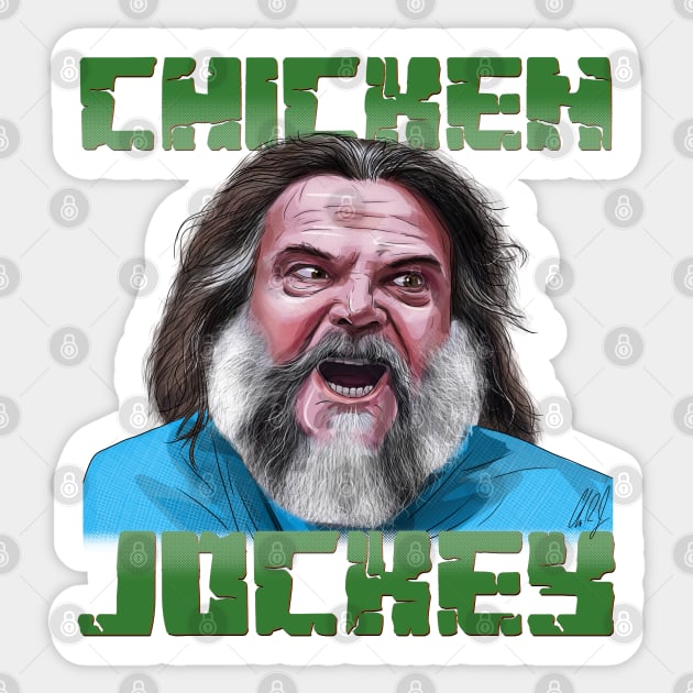 A Minecraft Movie: Steve & the Chicken Jockey Sticker by 51Deesigns